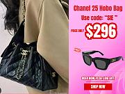 Chanel Small 25 Handbag Black Gold Lambskin 30x26x14cm - 1