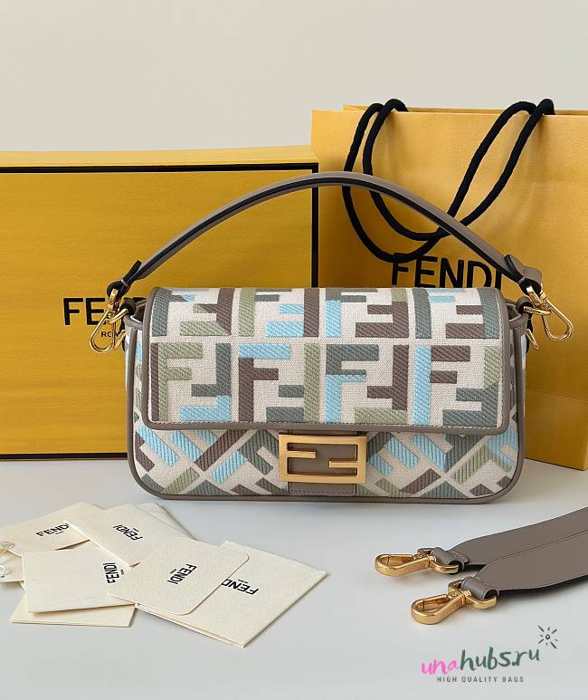 Fendi Baguette Multicolor Bag 27x6x14cm - 1