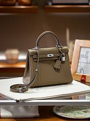 Hermes Kelly 25 Togo Taupe Silver 25cm - 2