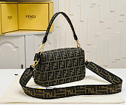 Fendi Baguette Multipocket Bag Brown 27cm - 4