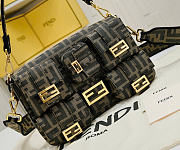 Fendi Baguette Multipocket Bag Brown 27cm - 2