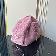 Chanel 25 Handbag Pink Fur 30x26x14cm - 4