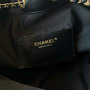 Chanel 25 Handbag Black Fur 30x26x14cm - 2