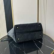 Chanel shopping Tote Bag Denim Black 45x28x17cm - 4