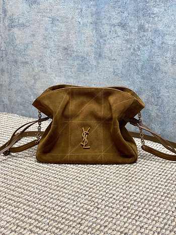 YSL JAMIE shoulder pouch in suede 26x18x12.5cm