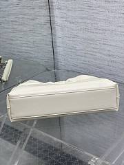 Dior Small Bow Bag White Clover Embroidered 26x16x10cm - 4