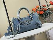 Balenciaga Le City Denim Top Handle Bag 30cm - 1