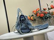 Balenciaga Le City Denim Top Handle Bag 30cm - 4