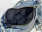 Balenciaga Le City Denim Top Handle Bag 30cm - 3