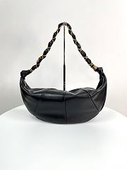 YSL Amalia embellished leather shoulder bag 23-62x28x4cm  - 1