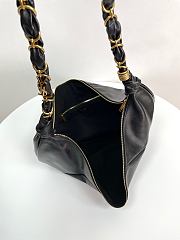 YSL Amalia embellished leather shoulder bag 23-62x28x4cm  - 2