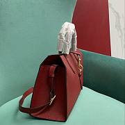 Gucci Medium Tote Hook Closure Red 40x19.5x12cm - 5