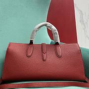 Gucci Medium Tote Hook Closure Red 40x19.5x12cm - 3