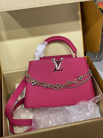 Louis Vuitton Capucines BB Fuchsia 27x18x9cm