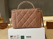 Chanel Vanity Top Handle Brown Caviar 17cm - 5