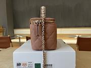 Chanel Vanity Top Handle Brown Caviar 17cm - 3