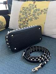 Valentino Garavani Small Rockstud Tote Black Bag 21x15x10cm - 6