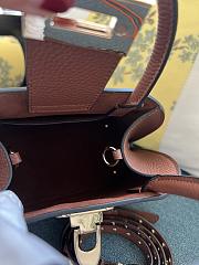 Valentino Garavani Small Rockstud Tote Brown Bag 21x15x10cm - 3