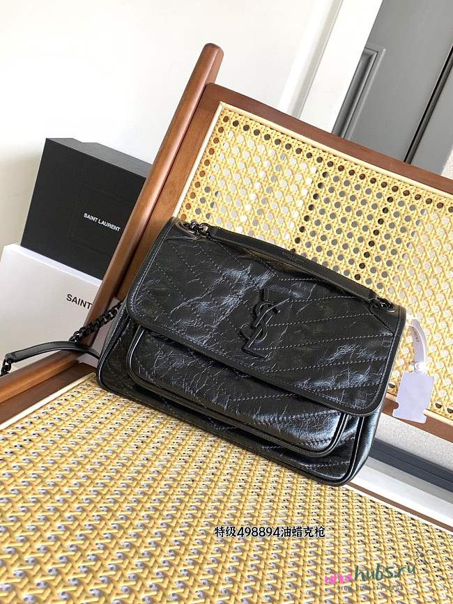 YSL Niki Black Hardware 28x20x8.5cm - 1