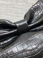 Dior Small Bow Bag Black Crocodile 26x16x10cm - 5