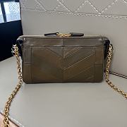 Valentino Garavani Small Panthea Shoulder Bag in Tundra 24x14x6cm - 2