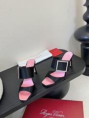 Roger Vivier Trompette Mules in black satin 8.5cm - 4