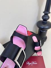 Roger Vivier Trompette Mules in black satin 8.5cm - 2
