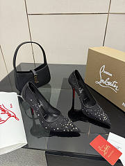 Christian Louboutin Miss Z Degrastrass Perla 100 mm Pumps Black - 1