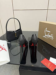 Christian Louboutin Miss Z Degrastrass Perla 100 mm Pumps Black - 4
