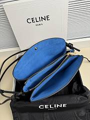 Celine Trio Flap Smooth Lambskin Black 22.5x13x2.5cm - 4