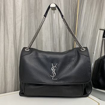 YSL Niki Large Bag Black Silver 47x34x16cm