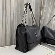 YSL Niki Large Bag Black Silver 47x34x16cm - 3