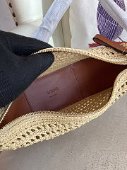 Loewe Hammock Mini raffia shoulder bag 28x17x10cm - 5
