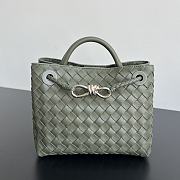 Bottega Veneta Small Andiamo Green Silver 25x22x10.5cm - 1