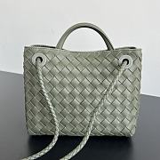 Bottega Veneta Small Andiamo Green Silver 25x22x10.5cm - 3