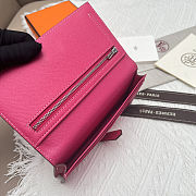 Hermes Wallet Fuchsia Silver 17.5x9cm - 5