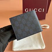Gucci bi-fold wallet with print in dark blue 11x9cm - 3