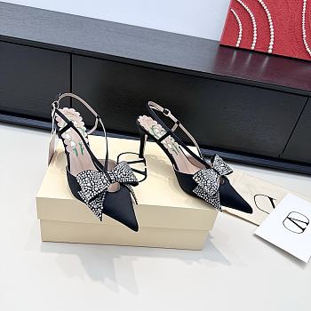 Valentino Garavani 85mm Satin Slingback Pumps 