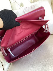 Chanel Large Flap Bag Red Gold 33x23x11cm - 5