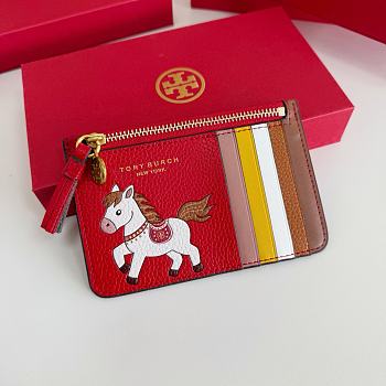 Tory Burch Red Card Holder 13x8.5cm