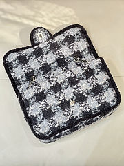 Chanel Flap Bag Tweed Black 25cm - 4