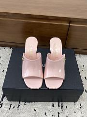 Chanel Patent Leather Mules With CC Logo In Pink 9cm - 2