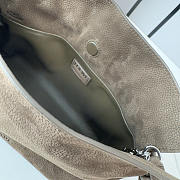 Loewe Mini Flamenco Purse In Dark Oak Grained 23x18x9cm - 2