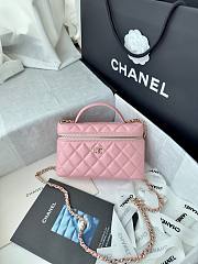 Chanel Vanity Case Dark Pink Lambskin 19.5x17x5cm - 1
