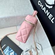 Chanel Vanity Case Dark Pink Lambskin 19.5x17x5cm - 5