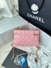 Chanel Vanity Case Dark Pink Lambskin 19.5x17x5cm - 3