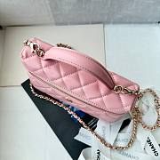 Chanel Vanity Case Dark Pink Lambskin 19.5x17x5cm - 4