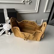 Chanel Mini 25 Handbag Light Brown Suede 22x20x12.5cm - 5