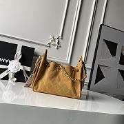 Chanel Mini 25 Handbag Light Brown Suede 22x20x12.5cm - 3