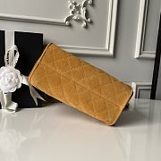 Chanel Mini 25 Handbag Light Brown Suede 22x20x12.5cm - 4